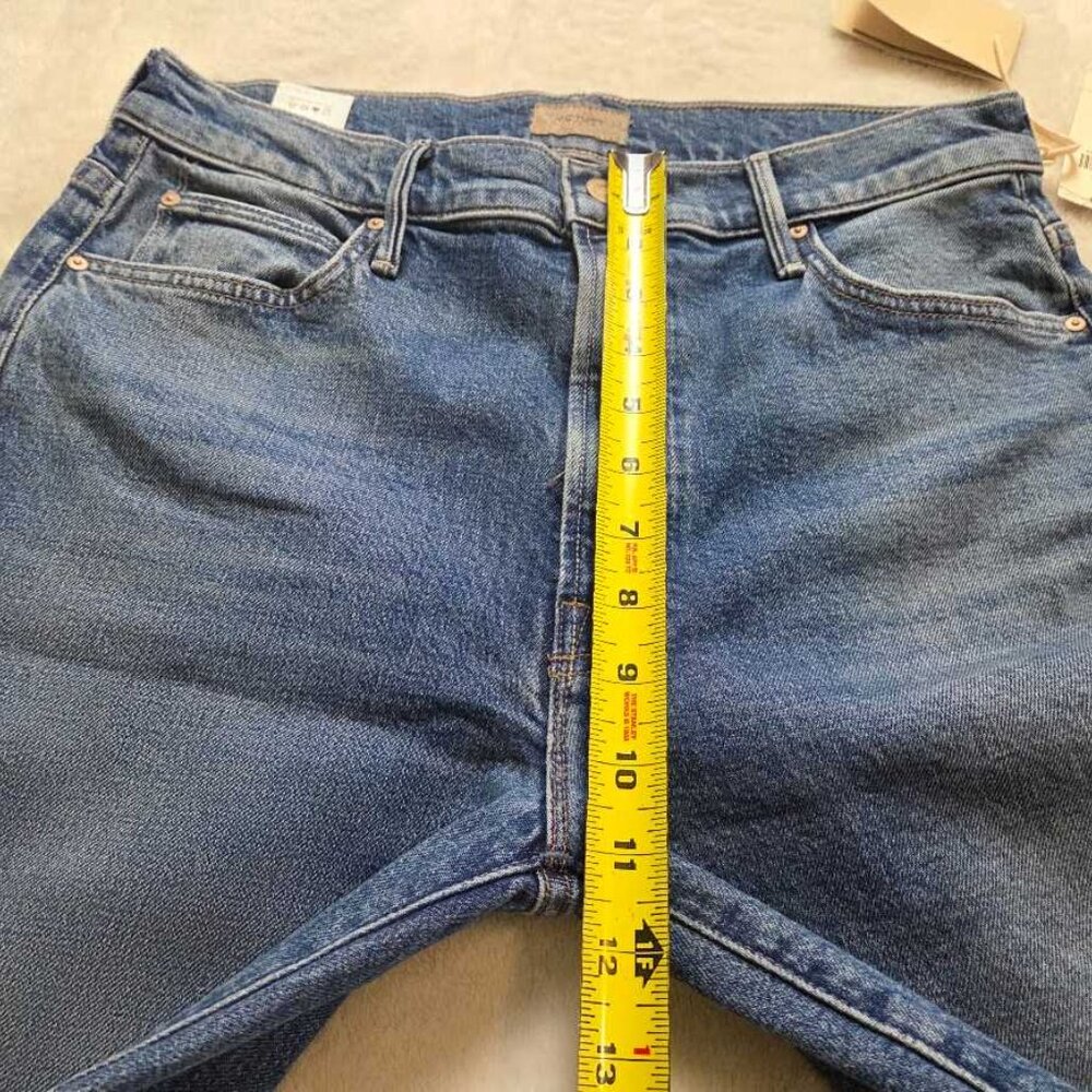 New 30 MOTHER x Anthropologie The Kick It high-rise jeans in Tequila Sunrise - Picture 8 of 12